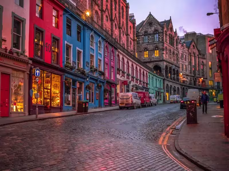Centro histórico de Edimburgo al final del recorrido.