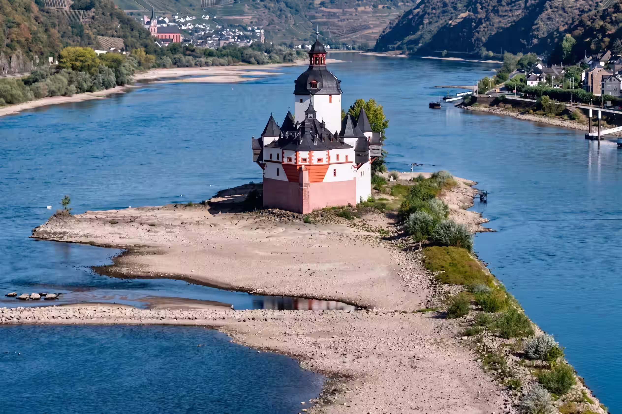 Valle del Rin durante el crucero entre Boppard y St. Goar.
