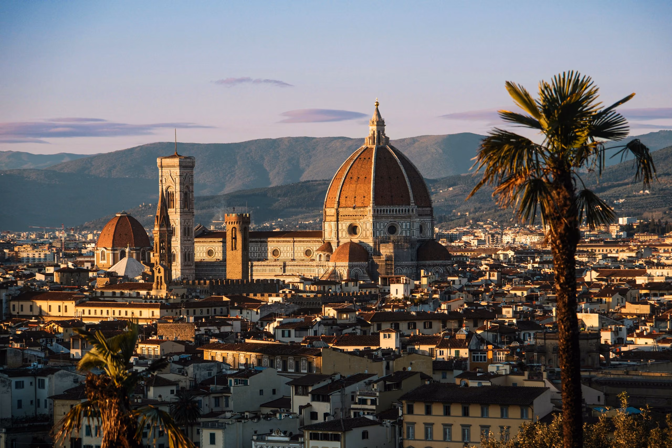 Vista de Florencia y su entorno mediterráneo, una de las regiones comparadas en este artículo